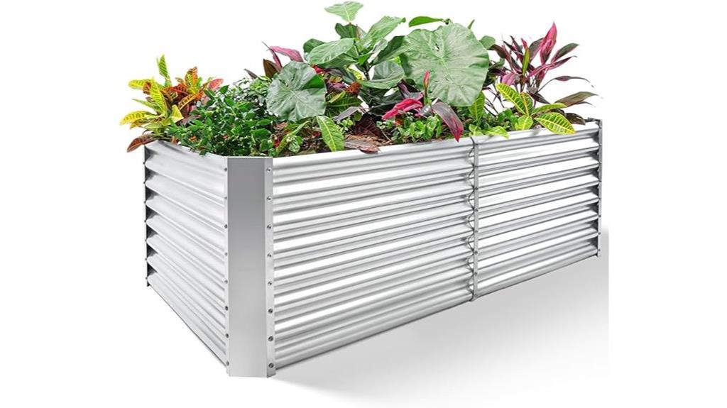 galvanized raised garden bed