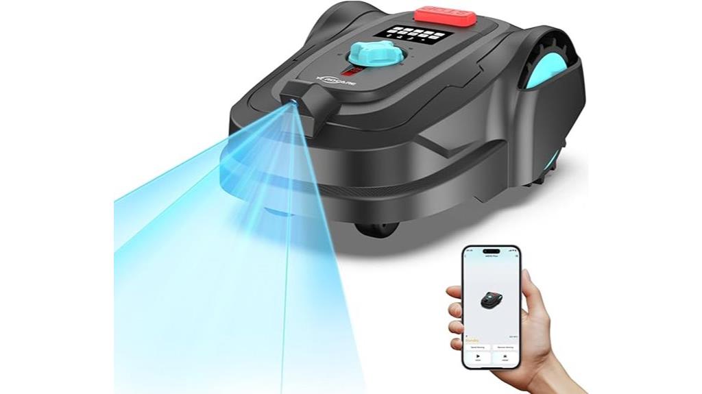 gps enabled cordless lawn mower