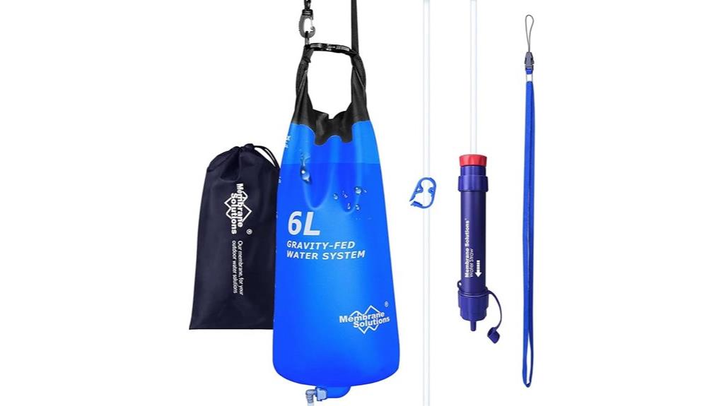 gravity water filter 6l