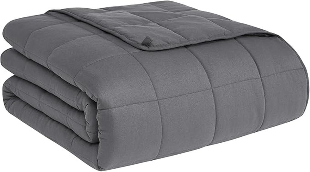 grey 15lb weighted blanket