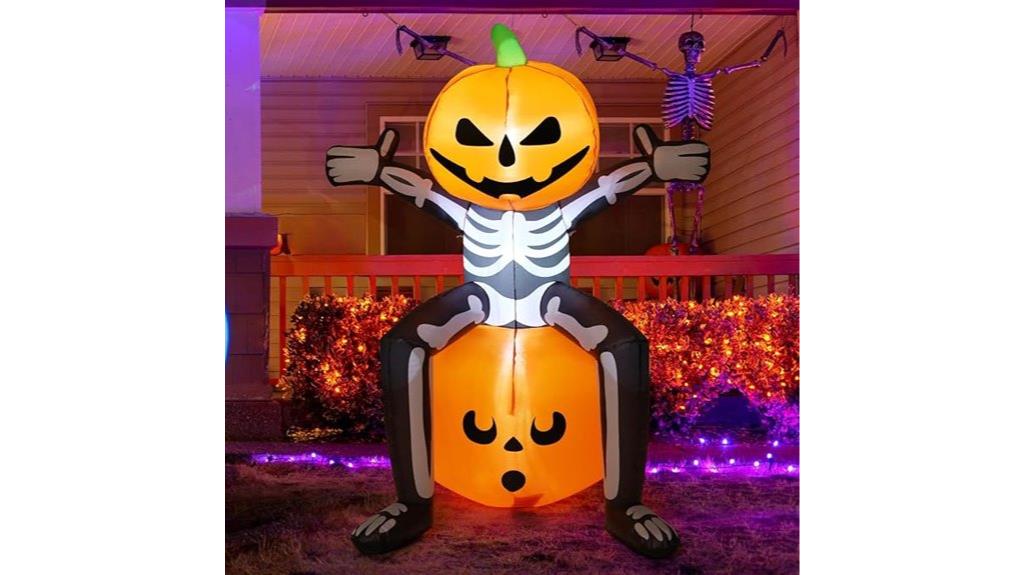 halloween inflatable skull