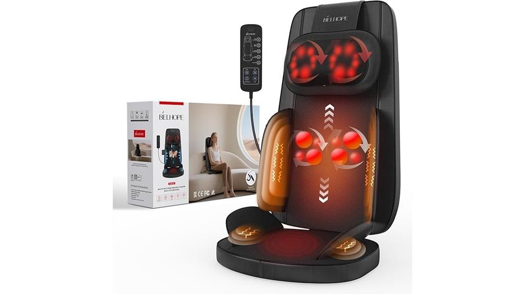 heated shiatsu back massager