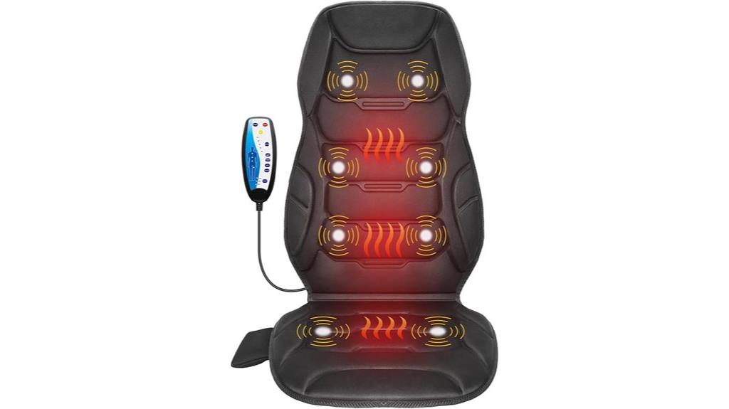 heated vibrating massage cushion