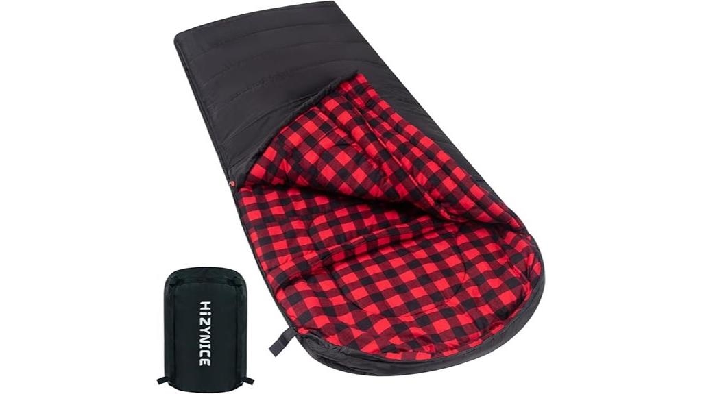 heavy cotton flannel sleeping bag