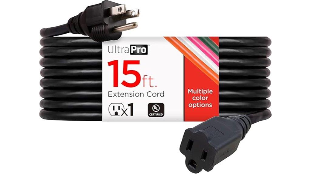 heavy duty 15 foot outdoor cord