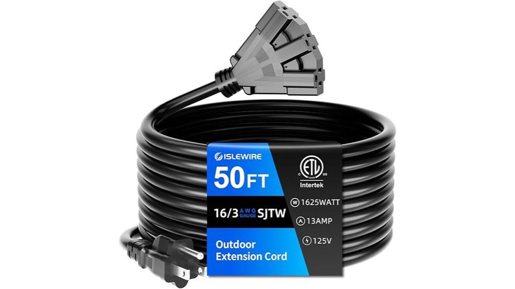 heavy duty waterproof extension cord
