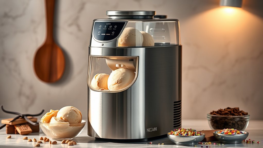 high capacity user friendly ice cream makers