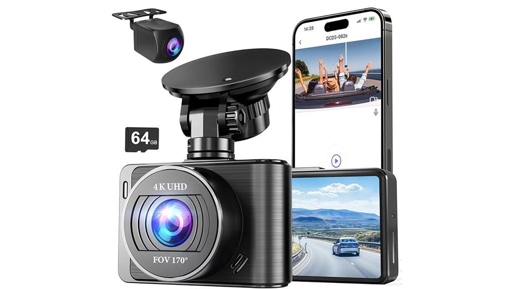 high resolution dash camera kit
