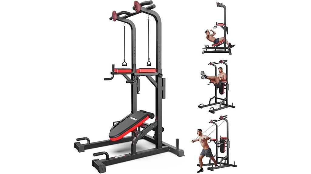 home gym dip pull up station