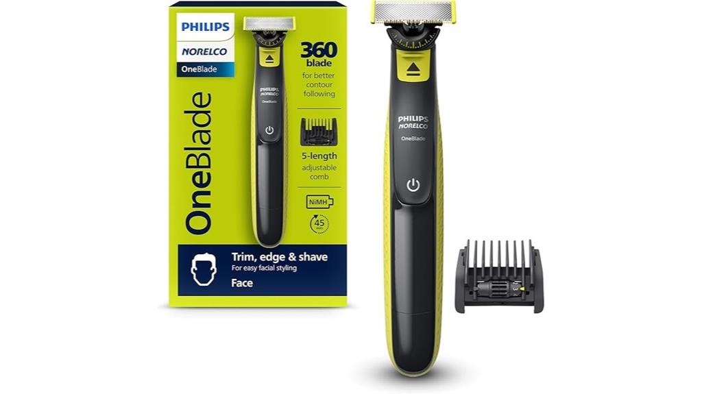 hybrid face trimming shaver