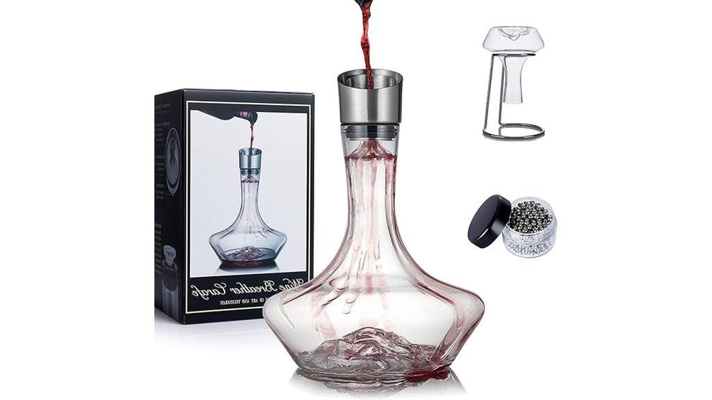 iceberg decanter with aerator