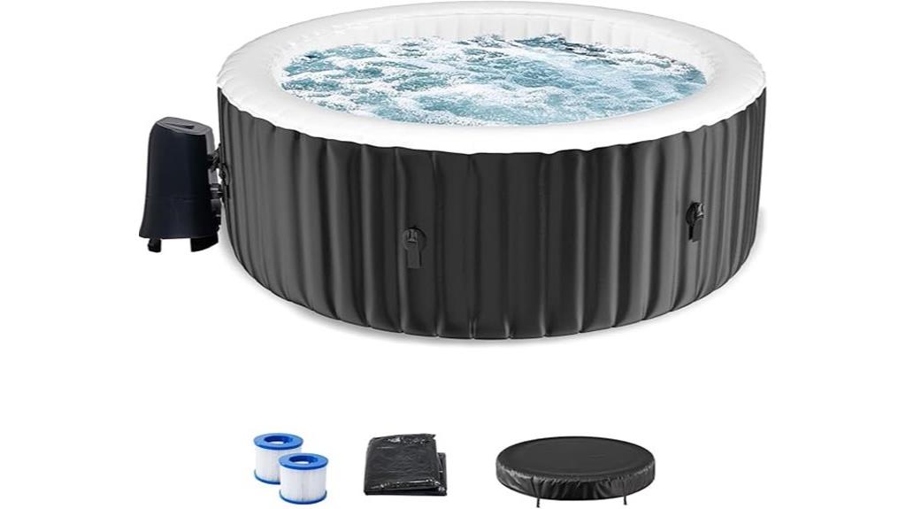 inflatable hot tub with jets