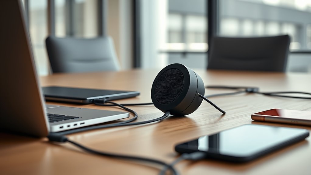 key conference phone features