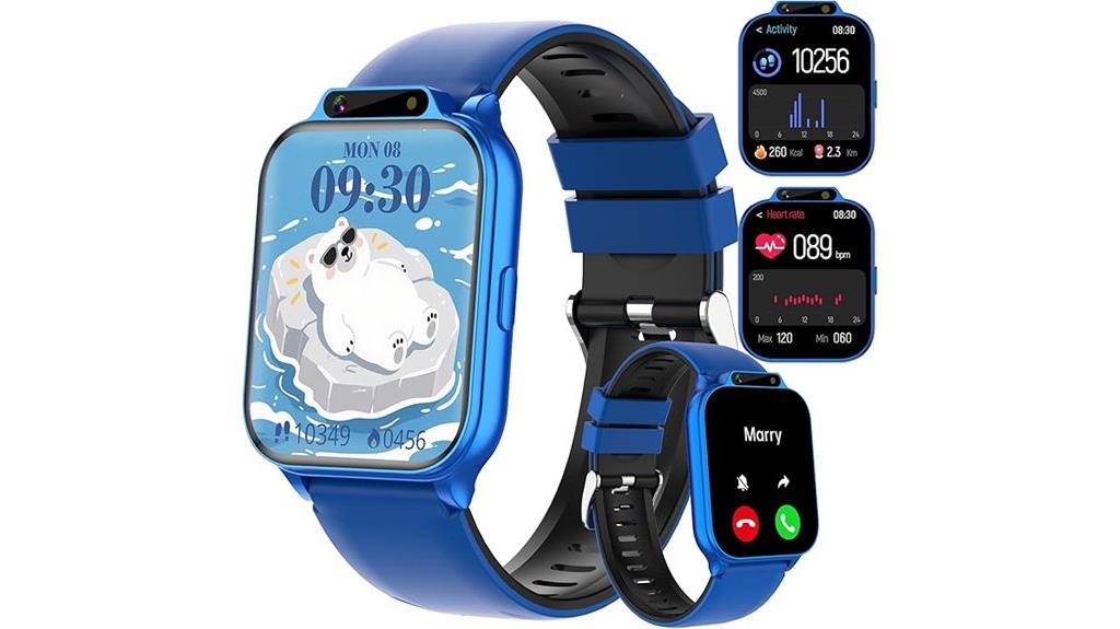 kids waterproof smartwatch with camera
