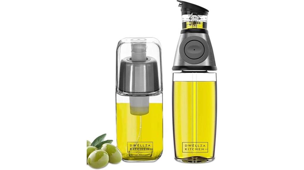 kitchen olive oil dispenser set