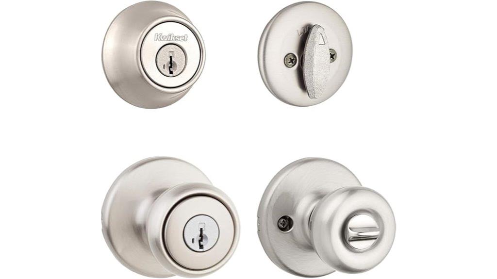 kwikset satin nickel set