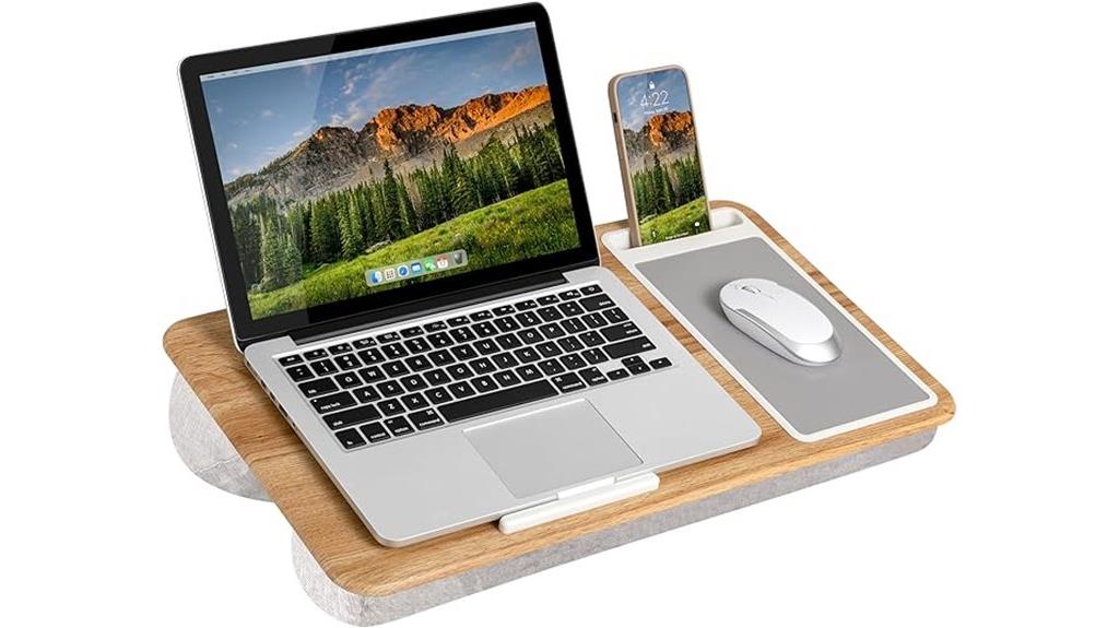 lap desk with accessories