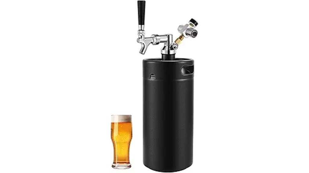 large 128oz beer keg