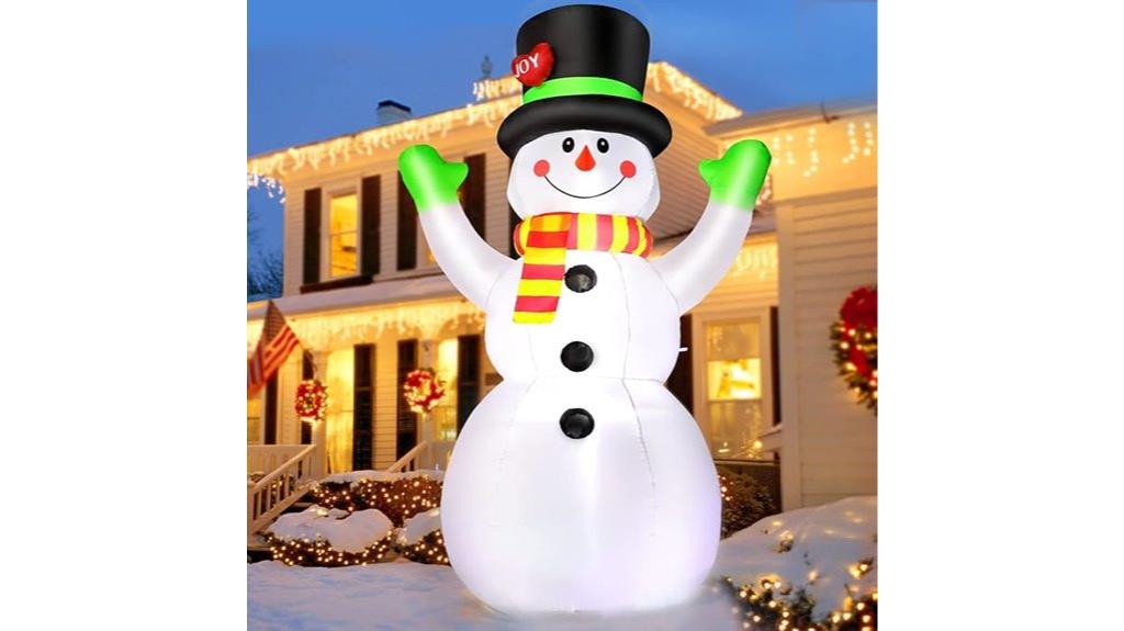 large 7ft snowman inflatable