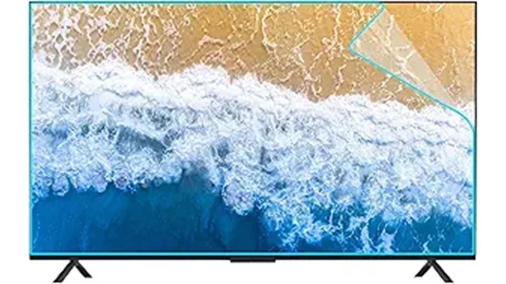 large anti glare tv protector