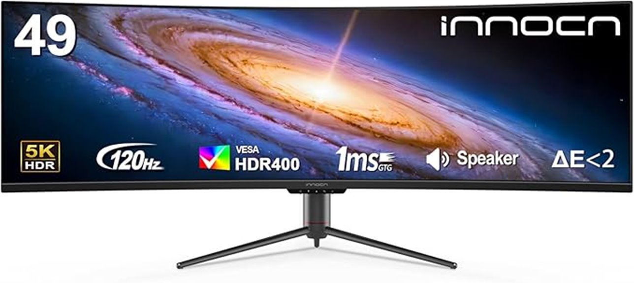 large curved ultrawide monitor