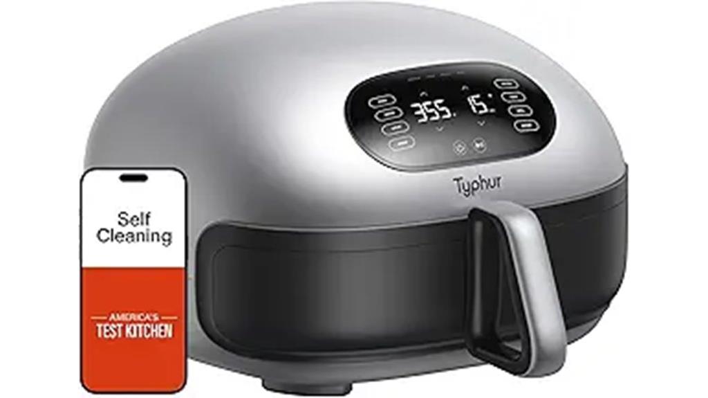 large digital self cleaning air fryer