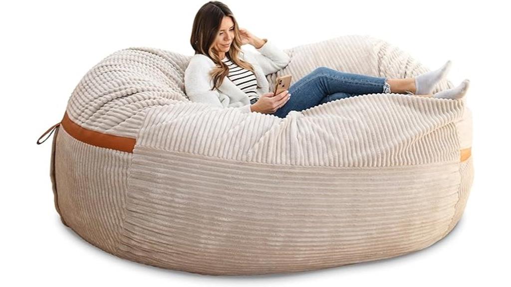 large foam bean bag