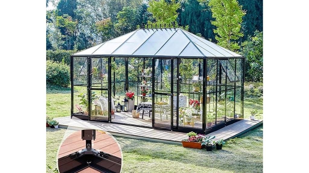 large greenhouse walk in