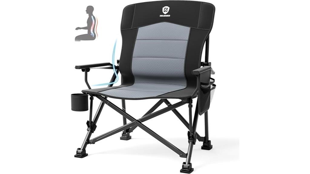 large lumbar folding chair