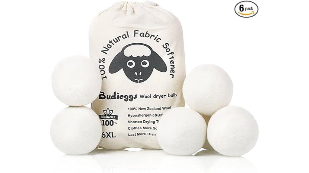 large organic wool dryer balls