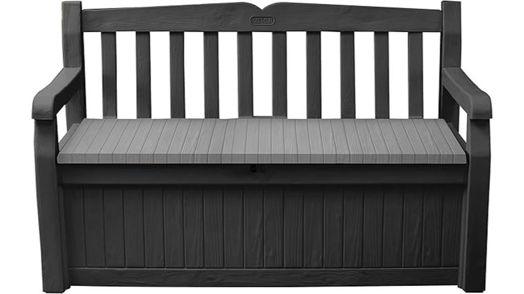 large outdoor storage bench