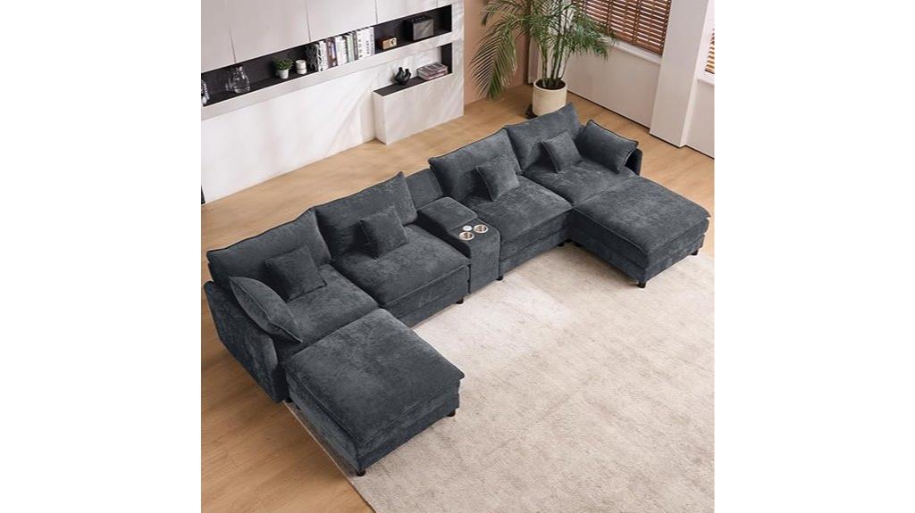 large u shaped sectional