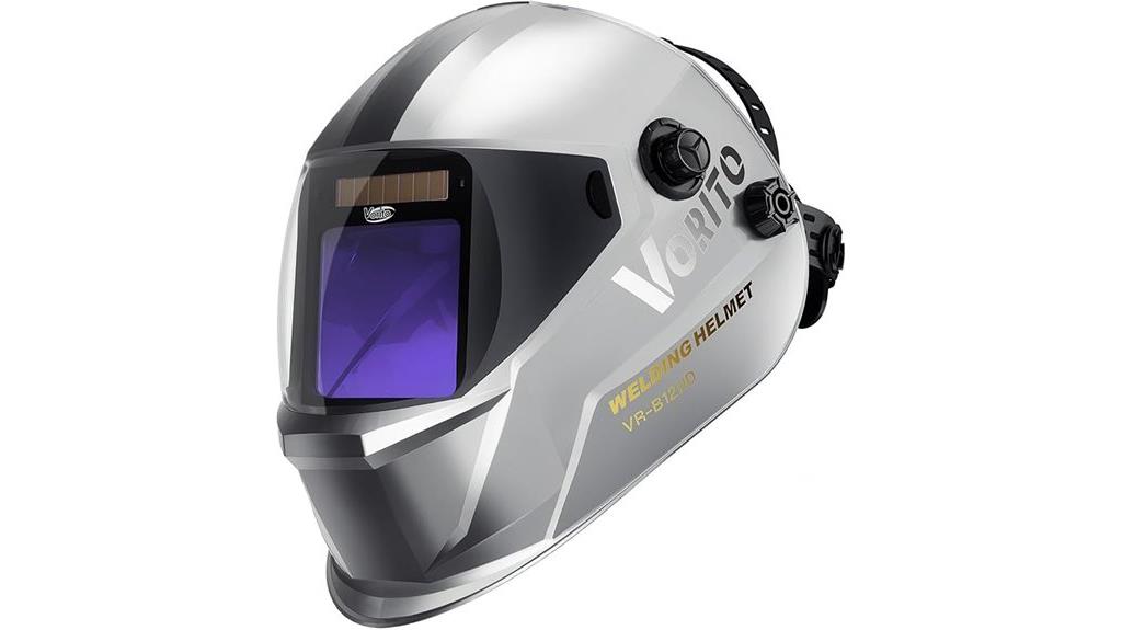 large view auto darkening helmet