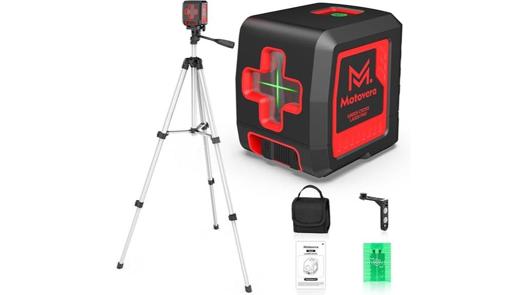 laser level with tripod