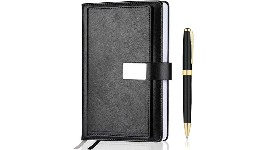 leather bound executive notebook