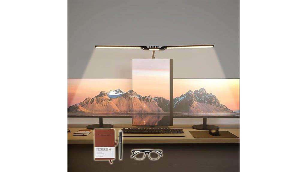 led desk lamp with blue blocking glasses