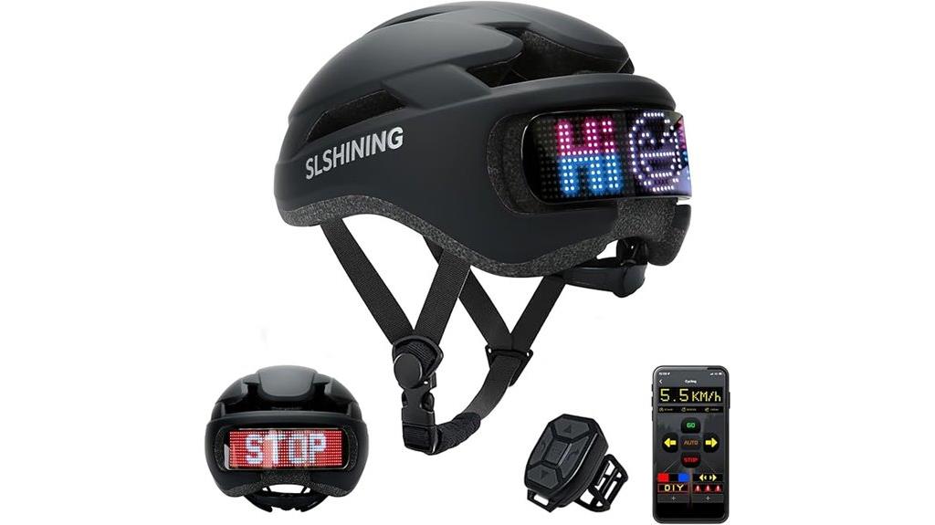 led display bike helmet