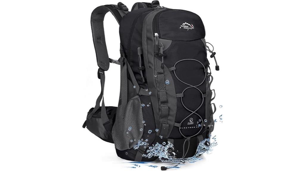 lightweight hiking backpack with rain cover
