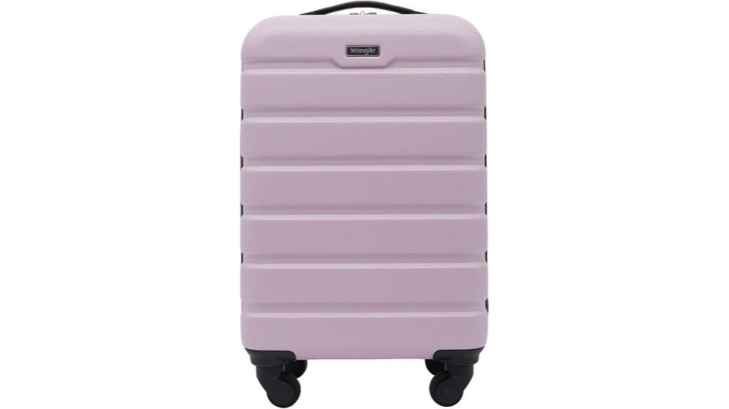 lilac wrangler spinner luggage