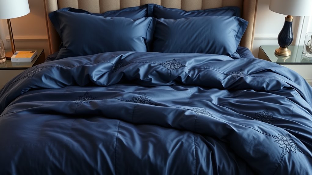 luxury bedding material qualities