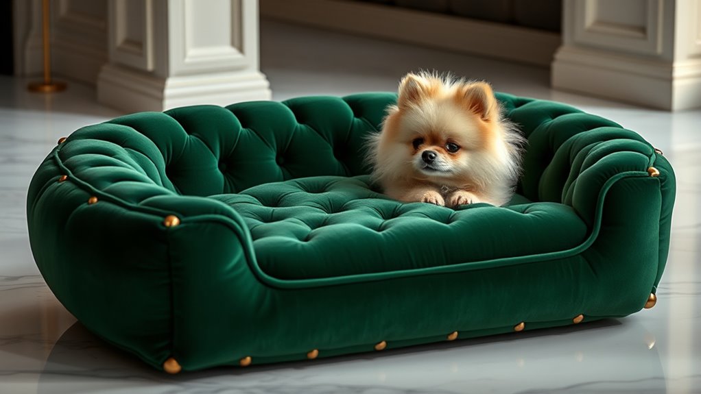 luxury dog beds selection