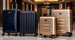 luxury durable travel luggage