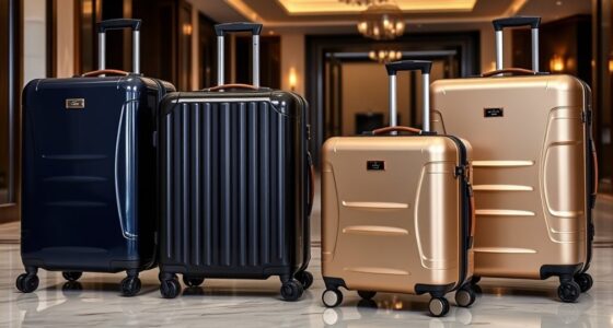 luxury durable travel luggage