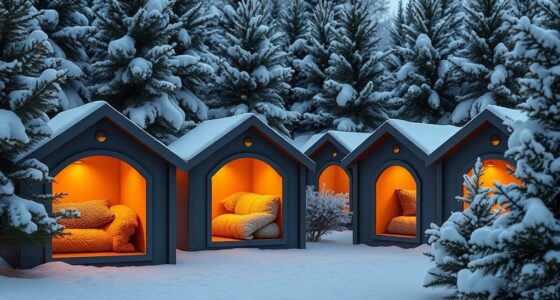 luxury heated outdoor pet houses