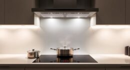 luxury induction cooktop with ventilation