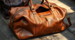 luxury leather travel bags