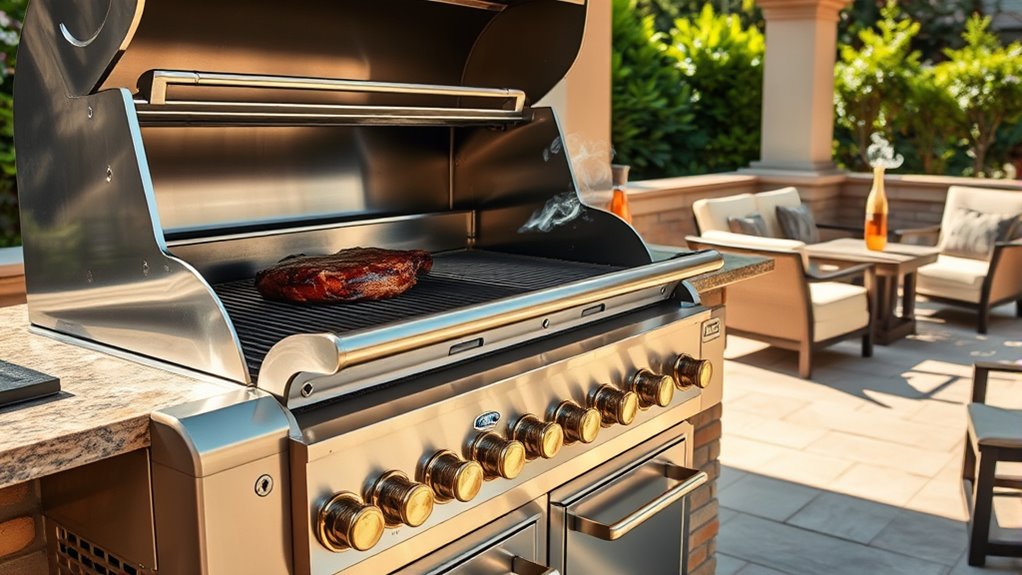 luxury outdoor grill selection