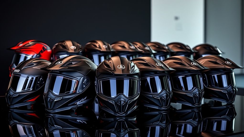 luxury protective motorcycle headgear