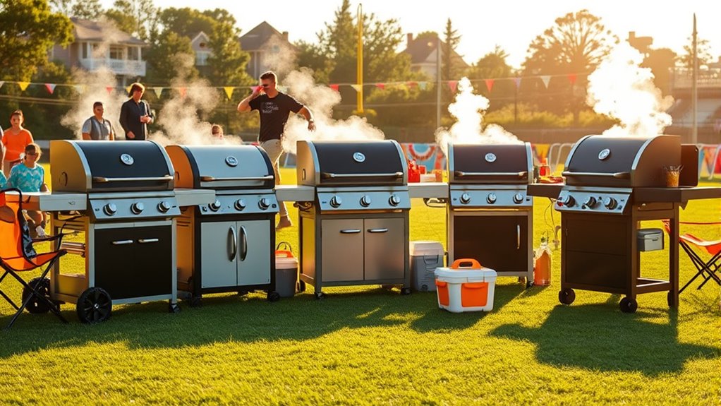 luxury tailgating grill options