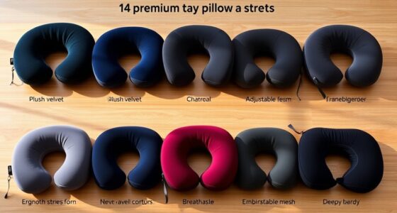 luxury travel neck pillow collection